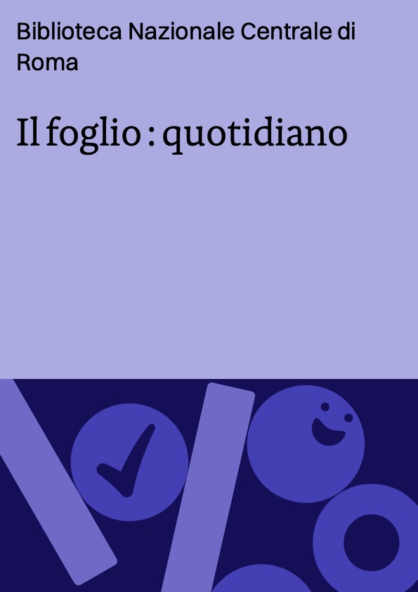 Il foglio : quotidiano
