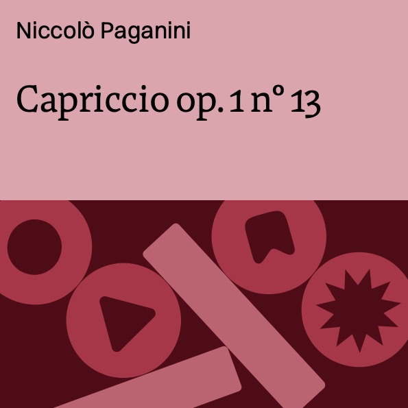 Capriccio op. 1 n° 13