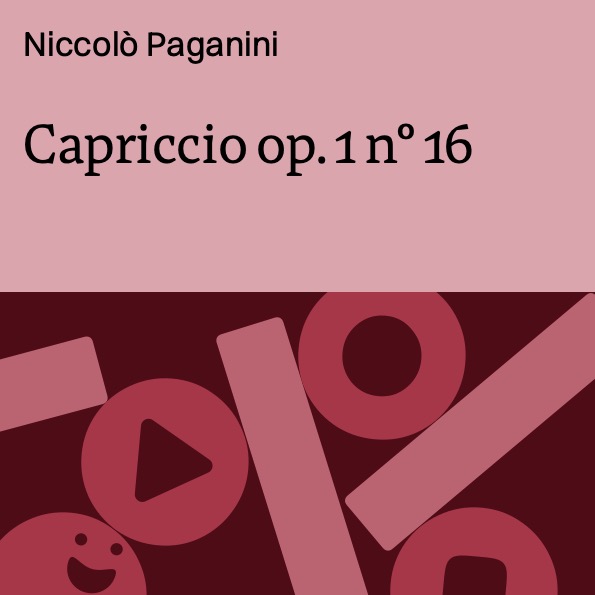 Capriccio op. 1 n° 16