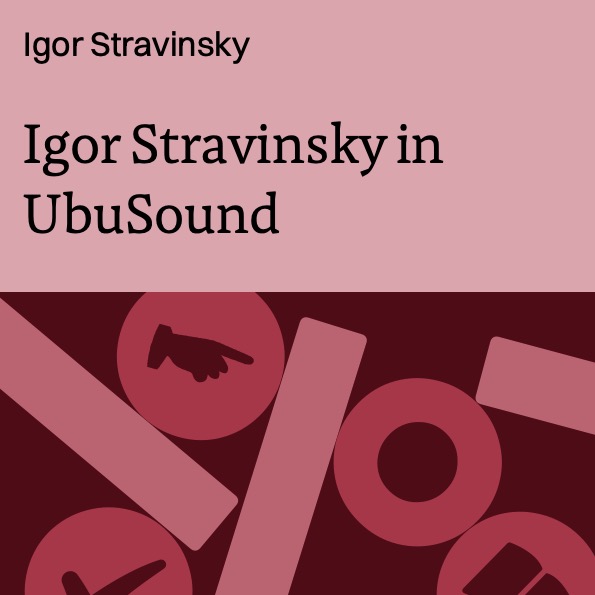 Igor Stravinsky in UbuSound
