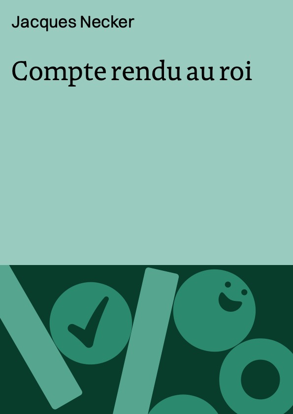 Compte rendu au roi